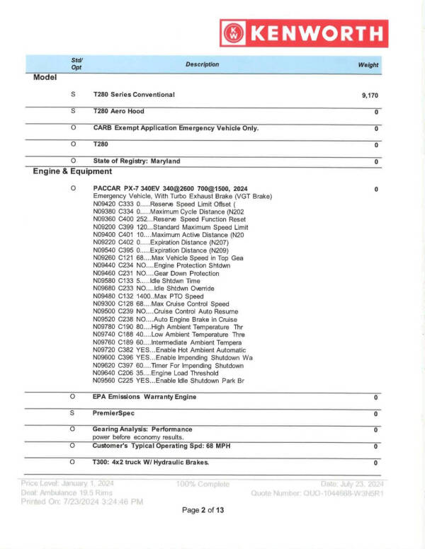 2026 Kenworth T280