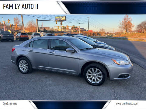 2013 Chrysler 200 for sale at FAMILY AUTO II in Pounding Mill VA