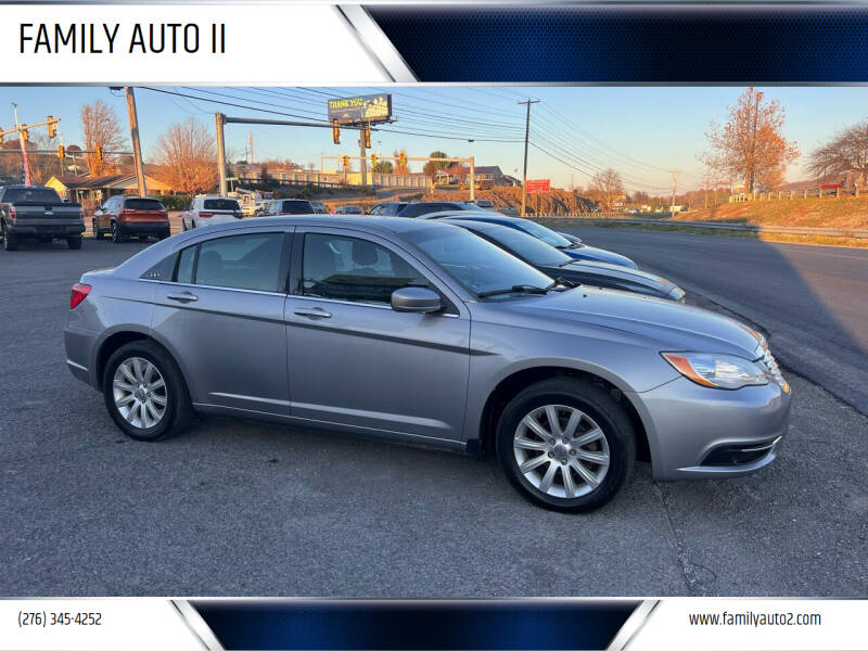 2013 Chrysler 200 for sale at FAMILY AUTO II in Pounding Mill VA