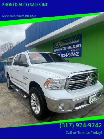 2016 RAM 1500 for sale at PRONTO AUTO SALES INC in Indianapolis IN
