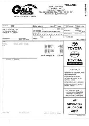 2016 Toyota Sequoia SR5