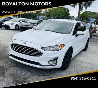 2020 Ford Fusion for sale at ROYALTON MOTORS in Plantation FL