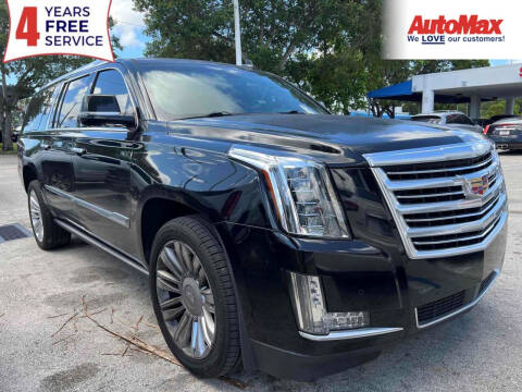 2016 Cadillac Escalade ESV for sale at Auto Max in Hollywood FL