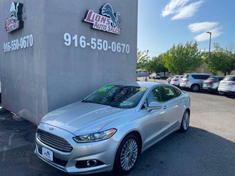 2015 Ford Fusion for sale at LIONS AUTO SALES in Sacramento CA
