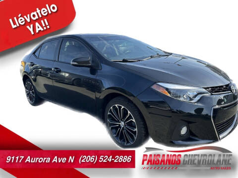 2016 Toyota Corolla for sale at Paisanos Chevrolane in Seattle WA