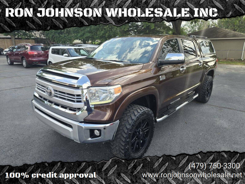 2014 Toyota Tundra for sale at RON JOHNSON WHOLESALE INC in Springdale AR