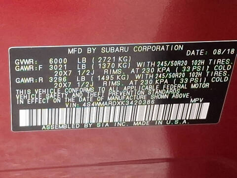 2019 Subaru Ascent Touring