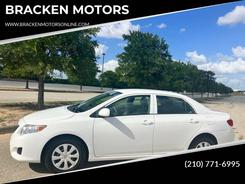 2009 Toyota Corolla for sale at BRACKEN MOTORS in San Antonio TX