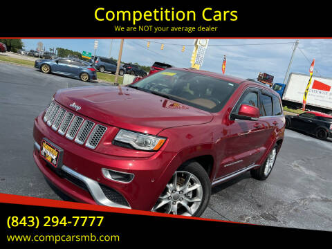 2015 Jeep Grand Cherokee for sale at Competition Cars in Myrtle Beach SC