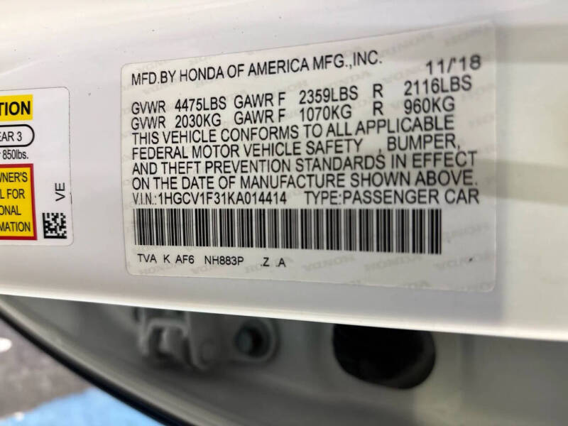 2019 Honda Accord Sport