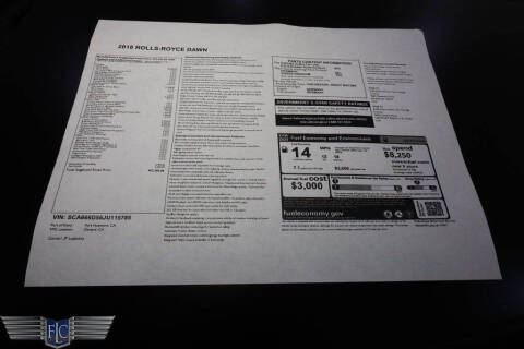 2018 Rolls-Royce Dawn