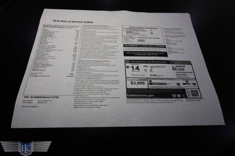 2018 Rolls-Royce Dawn