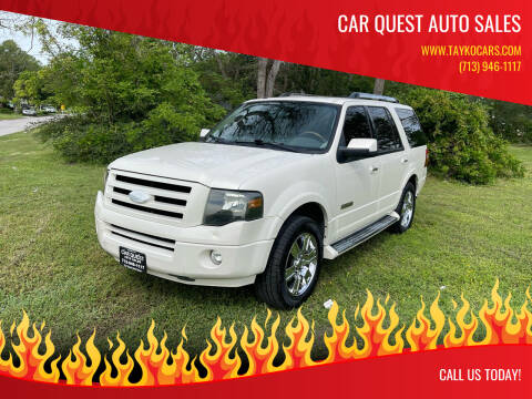 2007 Ford Expedition for sale at CAR QUEST AUTO SALES in Houston TX