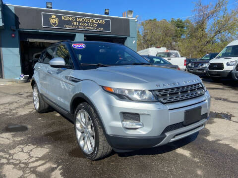 2015 Land Rover Range Rover Evoque for sale at King Motor Cars in Saugus MA