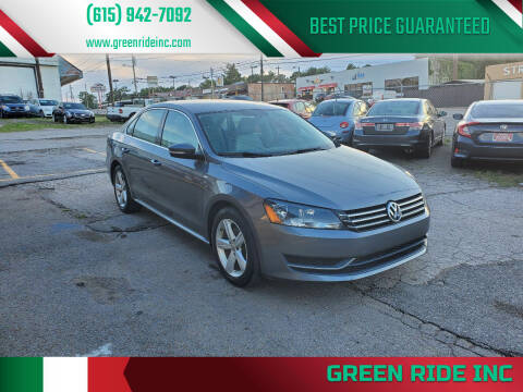 2014 Volkswagen Passat for sale at Green Ride Inc in Nashville TN