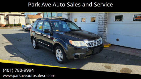 2011 Subaru Forester for sale at Park Ave Auto Sales and Service in Cranston RI