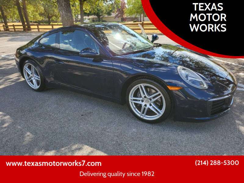 2019 Porsche 911 for sale at TEXAS MOTOR WORKS in Arlington TX