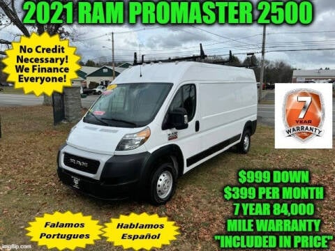 2021 RAM ProMaster for sale at D&D Auto Sales, LLC in Rowley MA