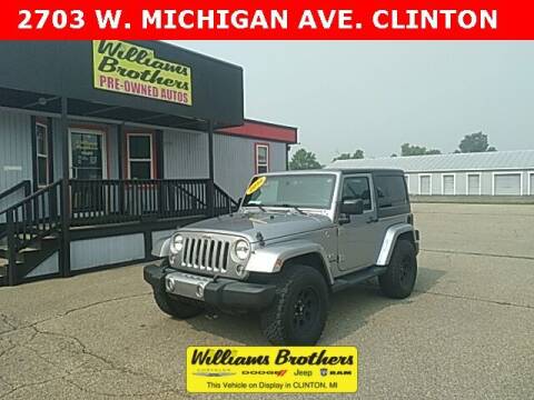 2016 Jeep Wrangler for sale at Williams Brothers Pre-Owned Monroe in Monroe MI