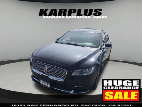 2018 Lincoln Continental for sale at Karplus Warehouse in Pacoima CA