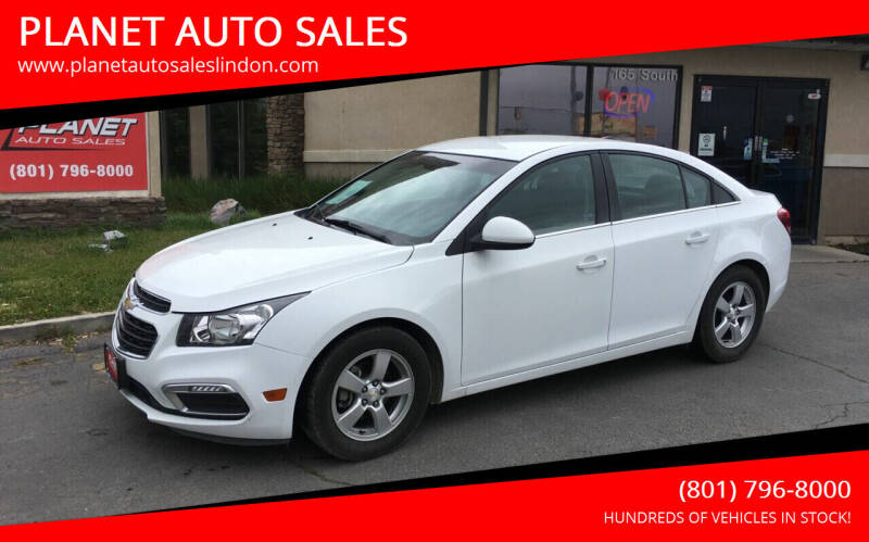 2015 Chevrolet Cruze for sale at PLANET AUTO SALES in Lindon UT