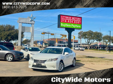 2013 Lexus ES 350 for sale at CityWide Motors in Garland TX