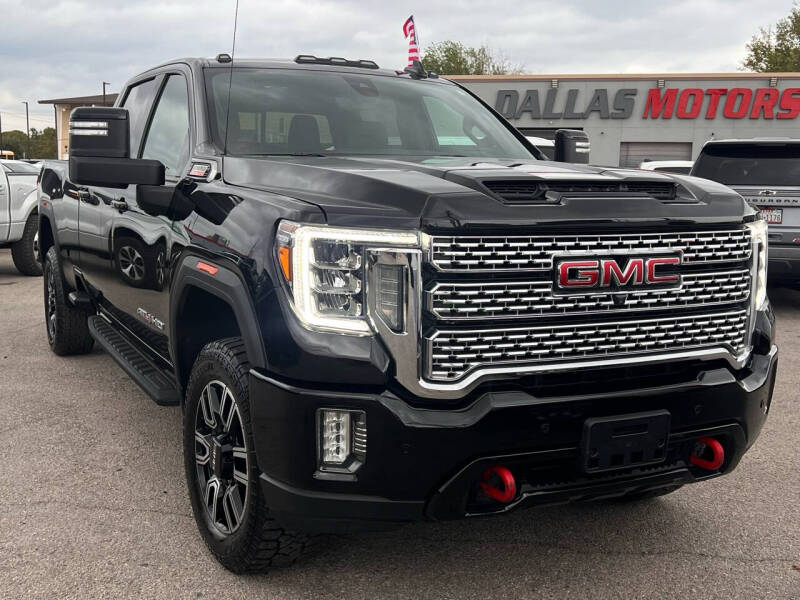 Used 2021 GMC Sierra 3500HD AT4 with VIN 1GT49VEYXMF124749 for sale in Garland, TX