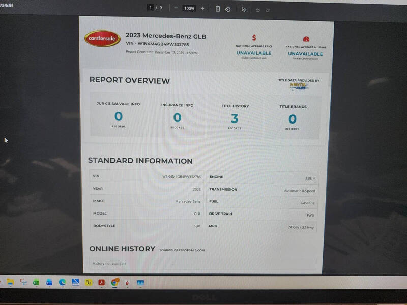 2023 Mercedes-Benz GLB GLB 250