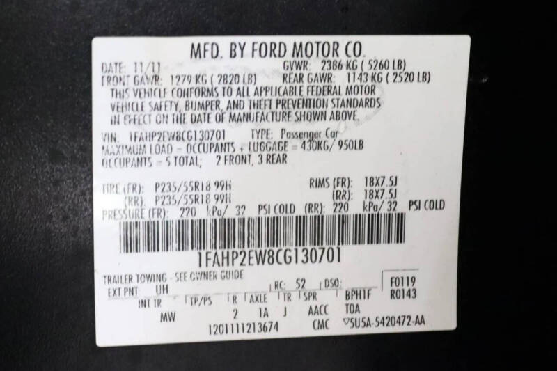 2012 Ford Taurus SEL