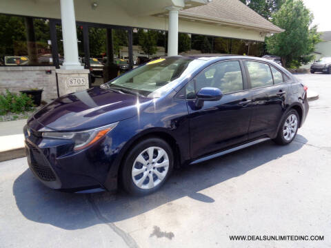 2020 Toyota Corolla for sale at DEALS UNLIMITED INC in Portage MI