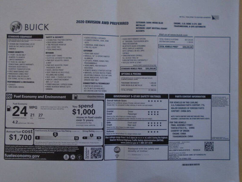 2020 Buick Envision Preferred