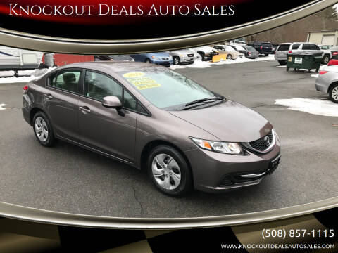 2013 Honda Civic for sale at Knockout Deals Auto Sales in West Bridgewater MA