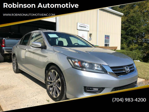 2013 Honda Accord for sale at Robinson Automotive in Albemarle NC