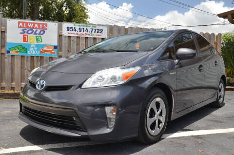 2014 Toyota Prius for sale at ALWAYSSOLD123 INC in Fort Lauderdale FL