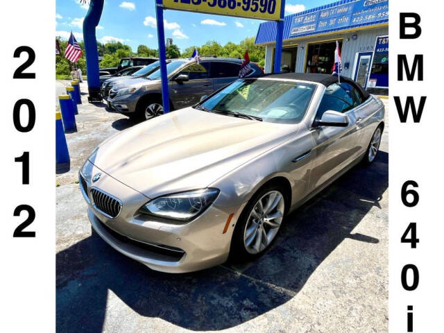 2012 BMW 6 Series for sale at T & T Auto Sales in Morristown, TN