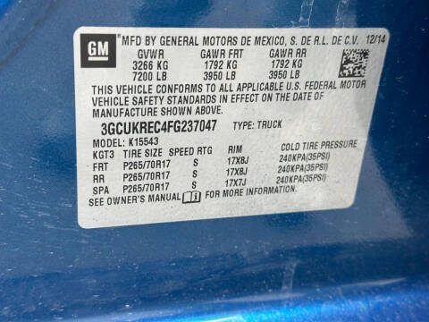 2015 Chevrolet Silverado 1500 LT