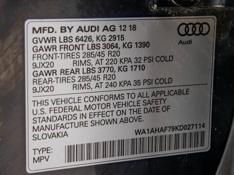 2019 Audi Q7