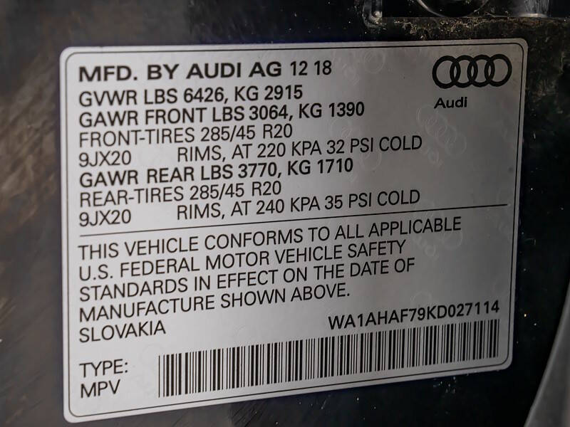 2019 Audi Q7