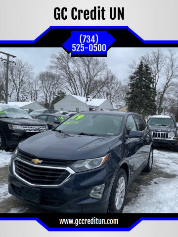 2019 Chevrolet Equinox for sale at GC Credit UN in Garden City MI