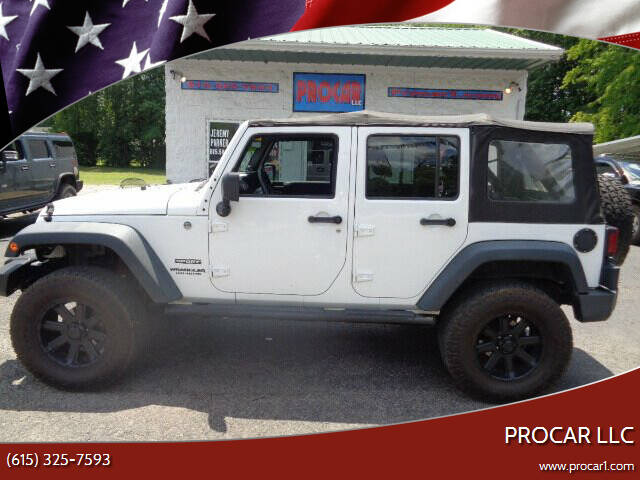 2013 Jeep Wrangler Unlimited for sale at PROCAR LLC in Portland TN
