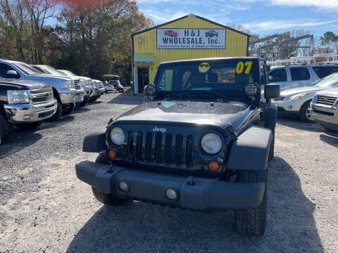 2007 Jeep Wrangler for sale at H & J Wholesale Inc. in Charleston SC