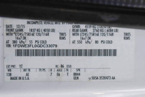 2016 Ford E-Series