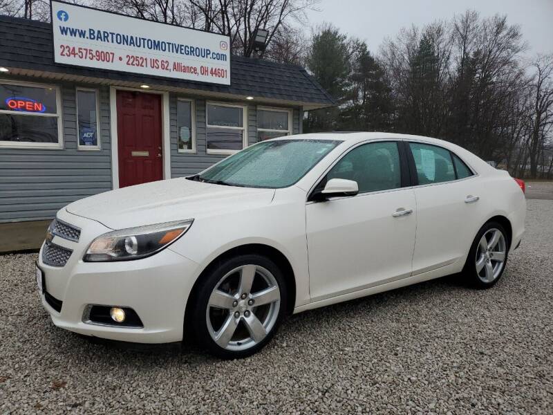 2013 Chevrolet Malibu for sale at BARTON AUTOMOTIVE GROUP LLC in Alliance OH
