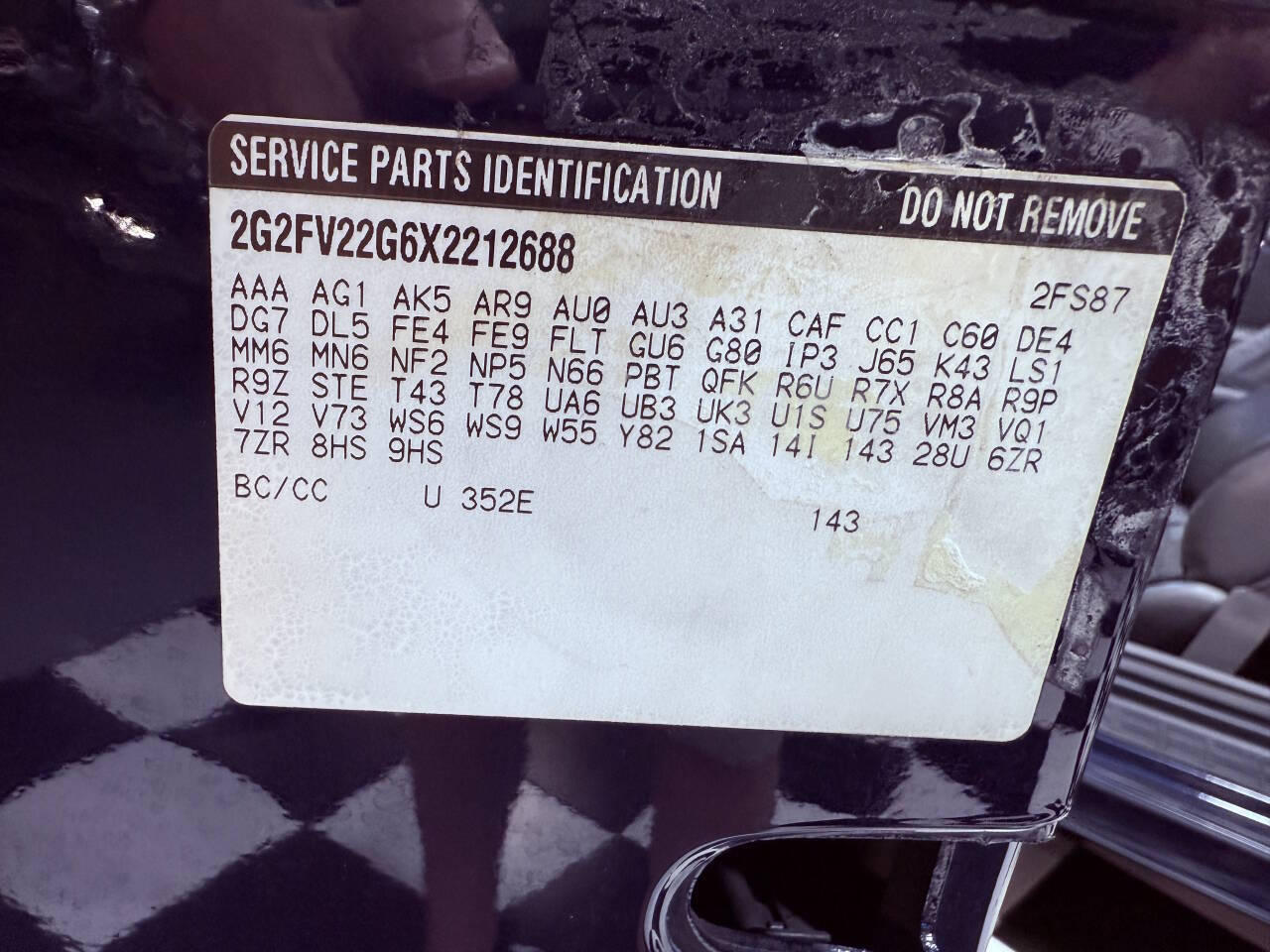 1999 Pontiac Firebird 6