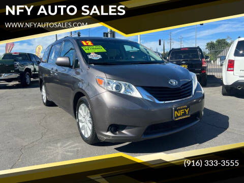 2012 Toyota Sienna for sale at NFY AUTO SALES in Sacramento CA