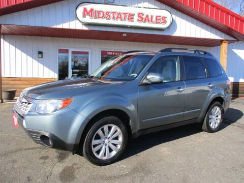 2012 Subaru Forester for sale at Midstate Sales in Foley MN