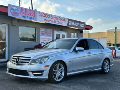 2012 Mercedes-Benz C-Class for sale at Easy Deal Auto Brokers in Miramar FL