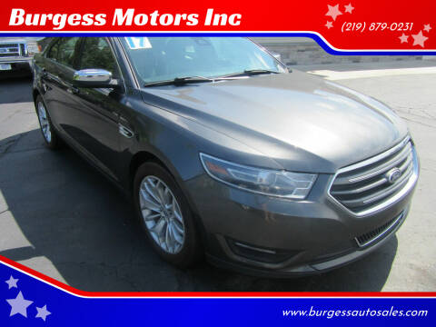 2017 Ford Taurus for sale at Burgess Motors Inc in Michigan City IN