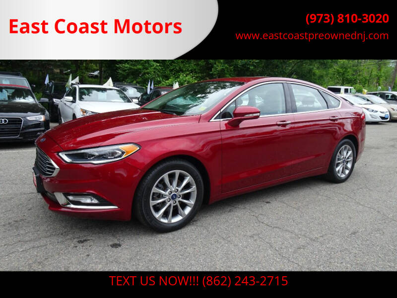 2017 Ford Fusion for sale at East Coast Motors in Lake Hopatcong NJ