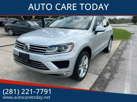 2015 Volkswagen Touareg for sale at AUTO CARE TODAY in Spring TX